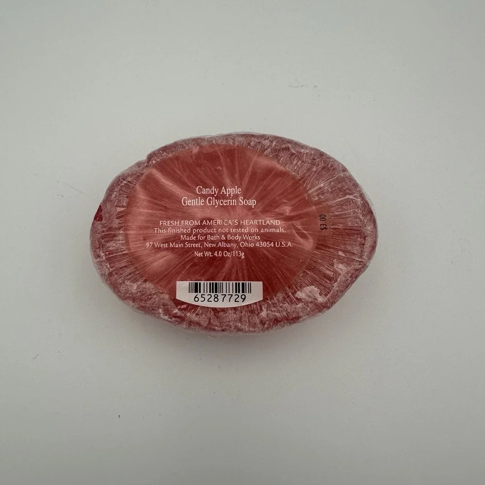 Bath &‎ Body Works CANDY APPLE Gentle Glycerin Soap Bar Discontinued